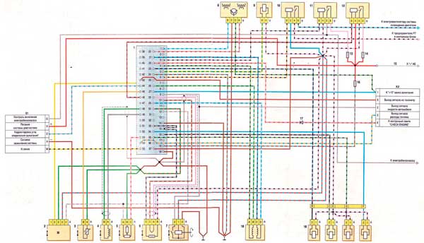 Электрическая схема инжекторного двигателя